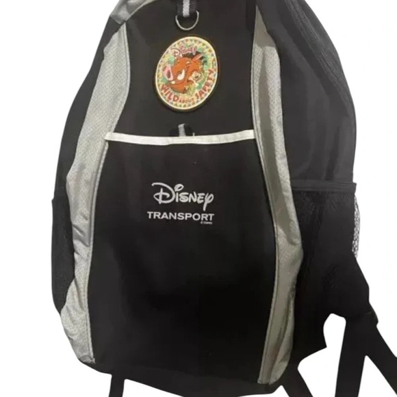 Disney Wild About Safety Disney Transport Backpack Black RARE main image 2